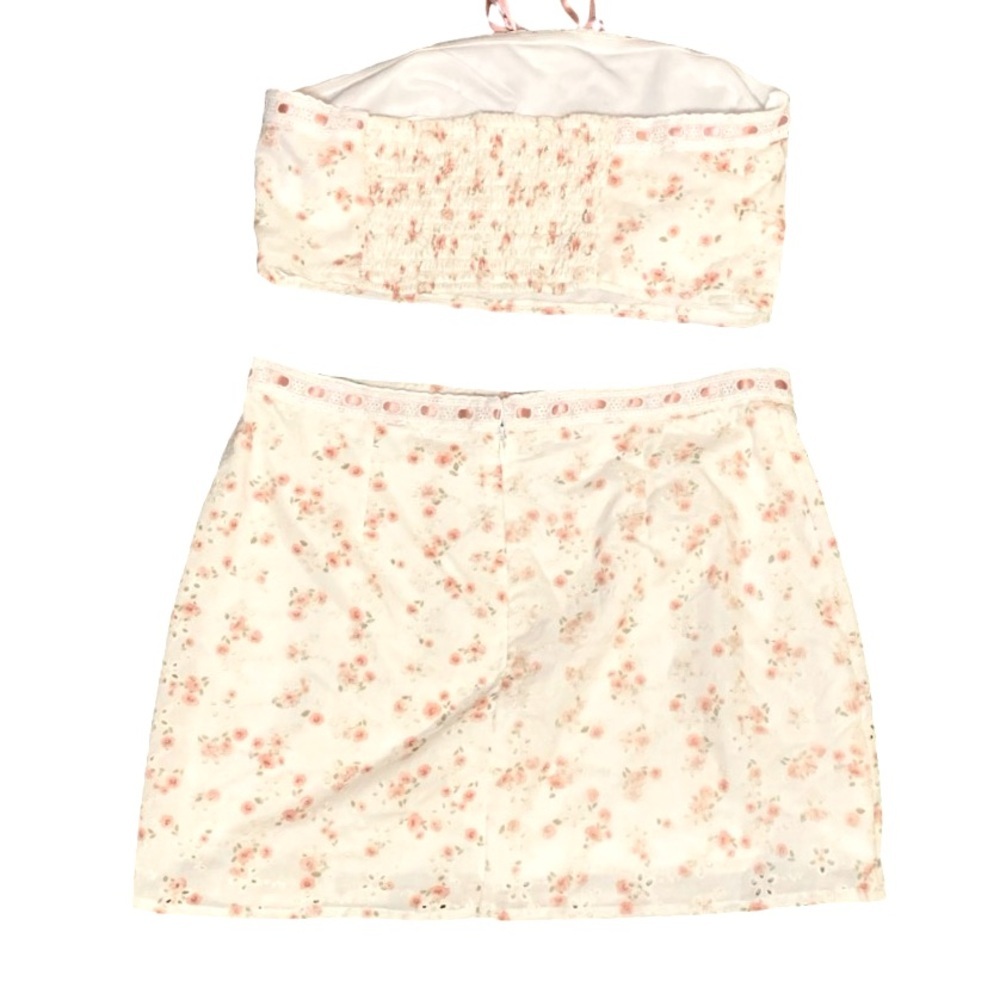 Altar’d State Pink Rosebud Eyelet Two-Piece Set - Picture 2 of 5